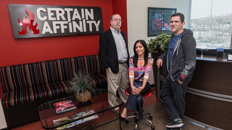 Old certain affinity office lobby in Austin Texas