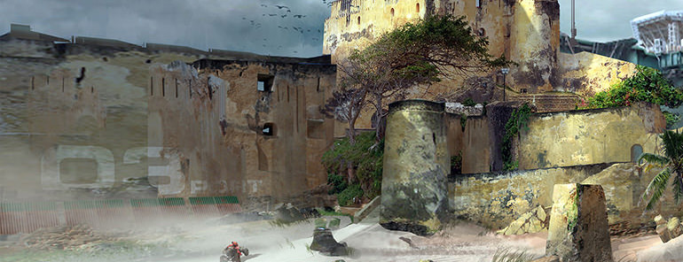 Halo 2 anniversary zanzibar remake called stonetown concept art