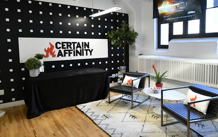 Certain Affinity's Toronto office lobby