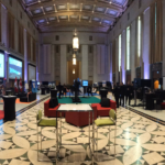 The room of Video Games on the Hill before opening to attendees