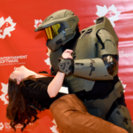 Master Chief showing off his best moves at Video Games on the Hill 2020